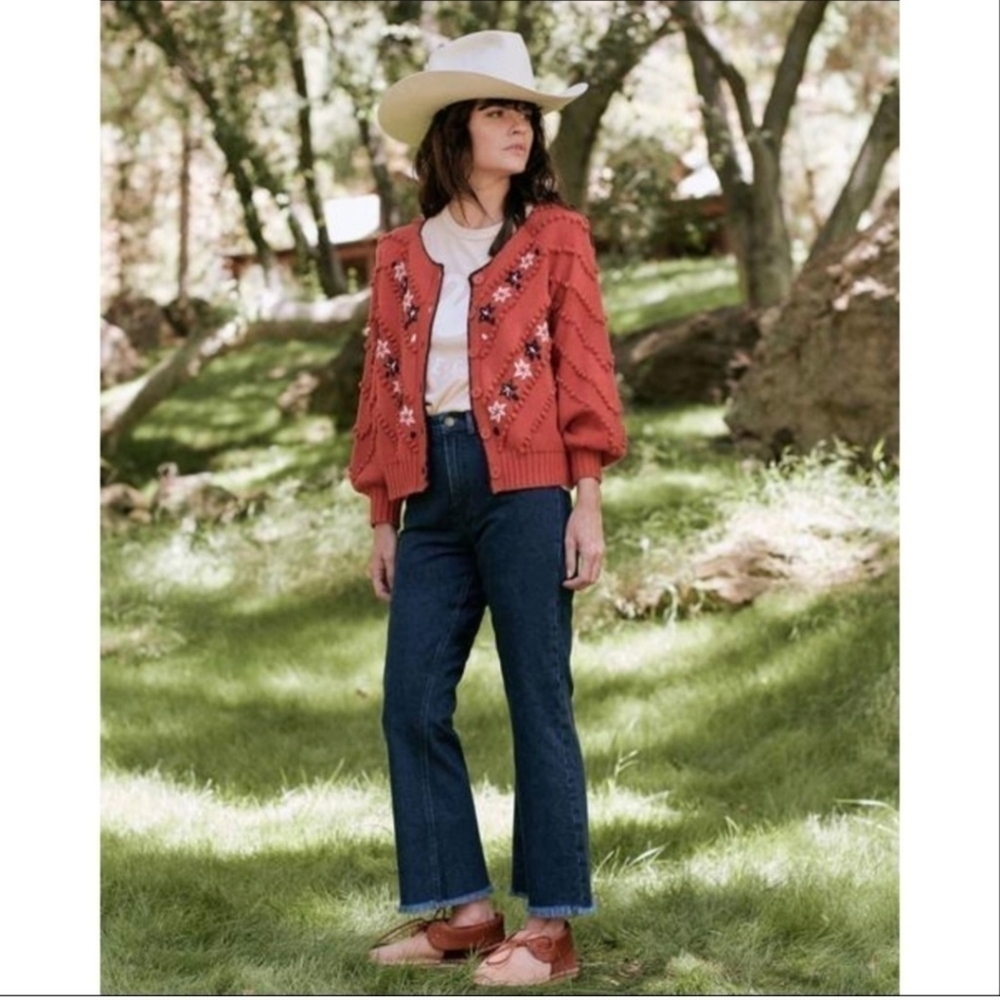The Great Western Crop Flare Jeans